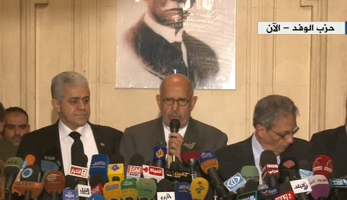 El-Baradei: National Salvation Front rejects the void dialogue 